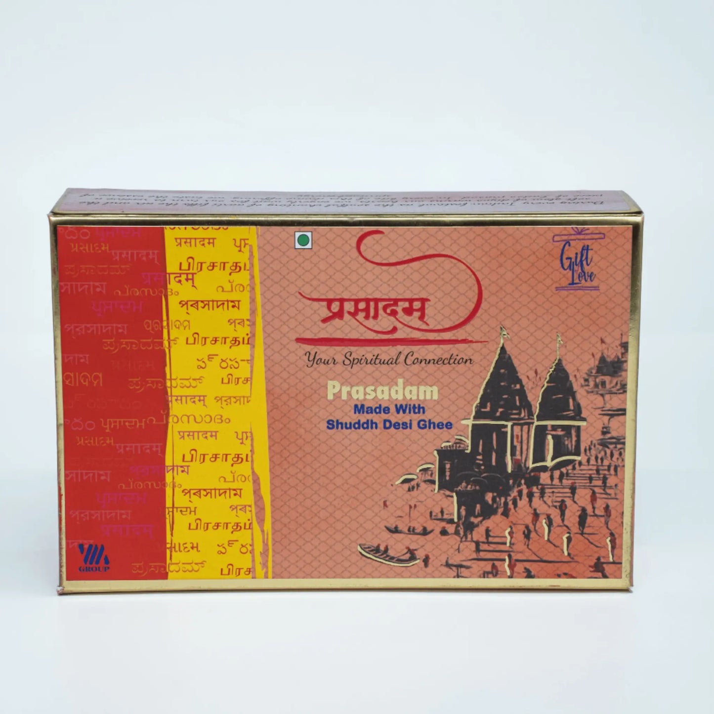 Prasadam Ladoo Selection – Motichoor, Besan, or Panjiri