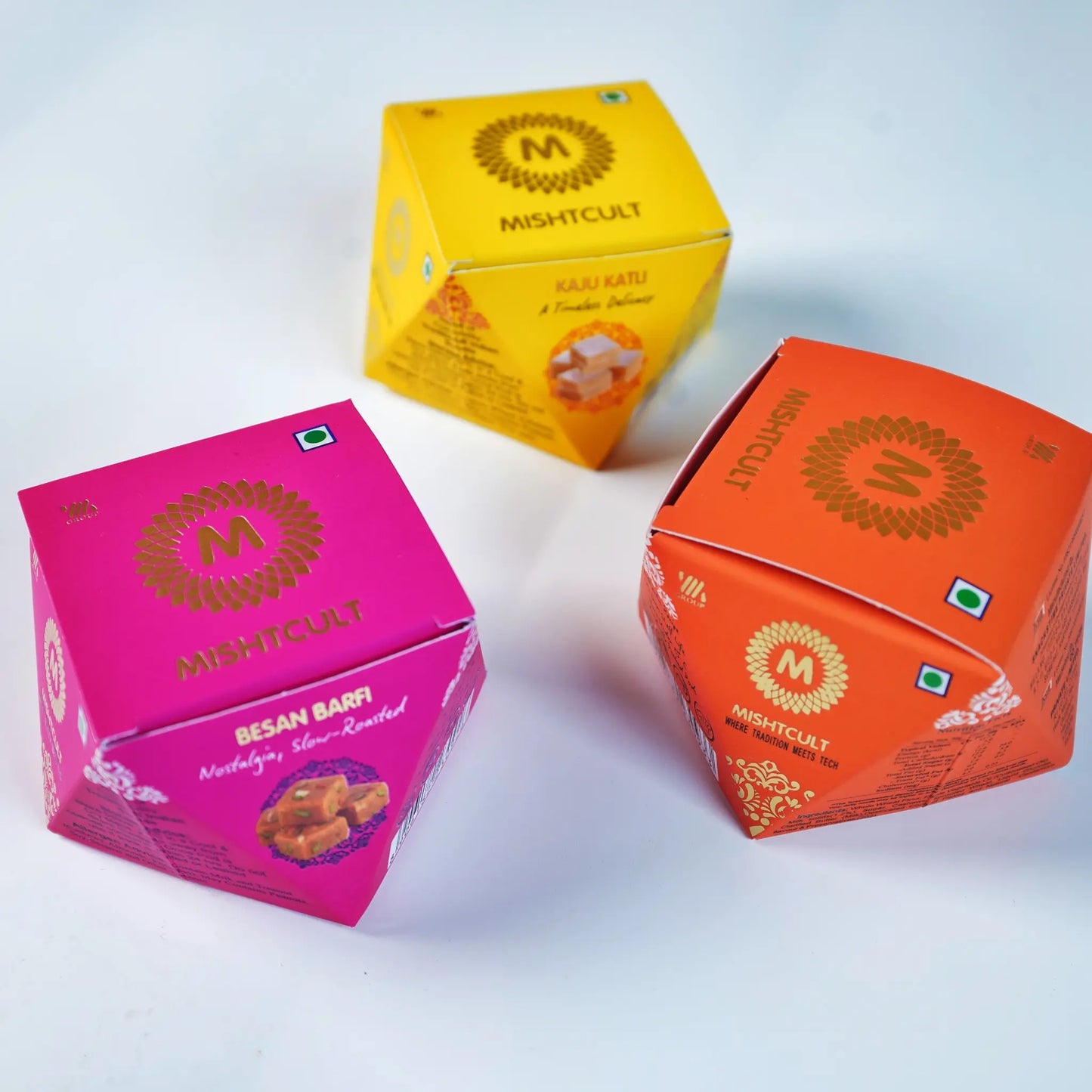 MishtCult Luxe Diamond Box – Kaju Katli