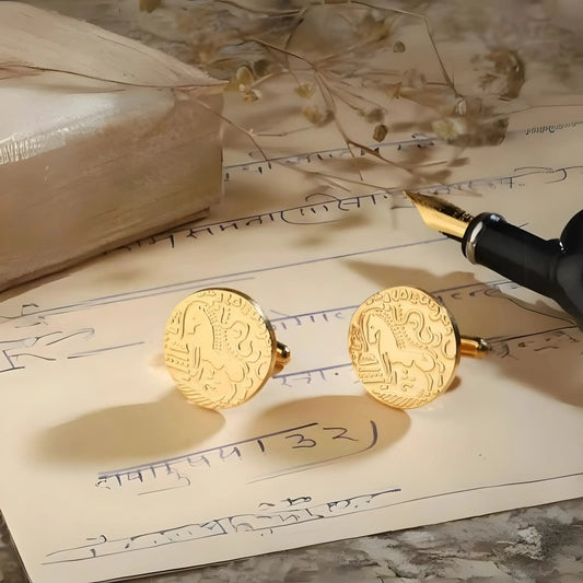 Cufflink with Coins