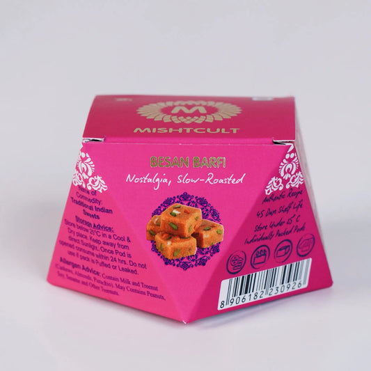MishtCult Luxe Diamond Box – Besan Burfi