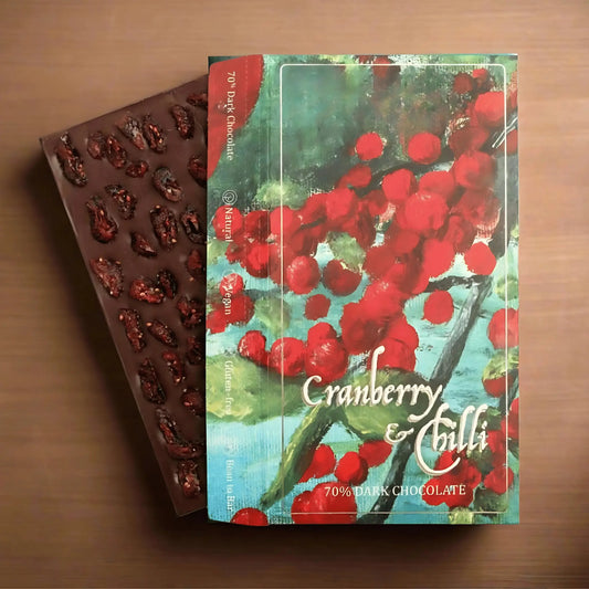 Cranberry & Bhut Jolokia Chili Chocolate