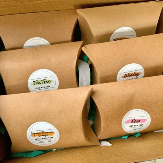 Handcrafted Soap 6 Bars (Goat Milk & Shea Butter.)